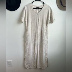 Roolee Neutral Lagenlook Dress Maxi